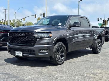 New 2026 RAM 1500 Big Horn Crew Cab 4x4 5'7' Box in a Granite Crystal Metallic Clear Coat exterior color and Blackinterior. Southbay Chrysler Jeep Dodge Ram (424) 404-5521 pixelmotiondemo.com 