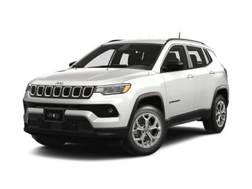 2024 Jeep Compass Latitude 4x4 in a Bright White Clear Coat exterior color. Victor Chrysler Dodge Jeep Ram 585-236-4391 victorcdjr.com 