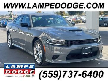 2023 Dodge Charger Gt Rwd in a Destroyer Gray exterior color and Blackinterior. Lampe Chrysler Dodge Jeep RAM 559-471-3085 pixelmotiondemo.com 