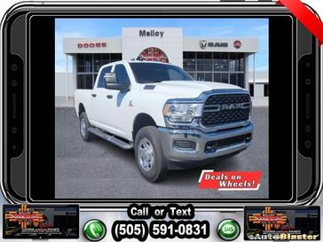 2024 RAM 3500 Tradesman Crew Cab 4x4 6'4' Box in a Bright White Clear Coat exterior color and Blackinterior. Melloy Dodge RAM FIAT 505-588-4459 melloydodge.com 