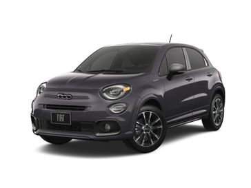 2023 Fiat 500x Sport Awd in a Grigio Moda (Graphite Gray Metallic) exterior color and Blackinterior. Melloy Dodge RAM FIAT 505-588-4459 melloydodge.com 