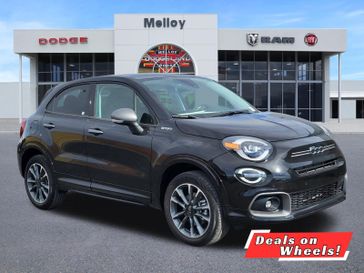 2023 Fiat 500x Sport Awd in a Nero Cinema (Black Clear Coat) exterior color and Blackinterior. Melloy Dodge RAM FIAT 505-588-4459 melloydodge.com 