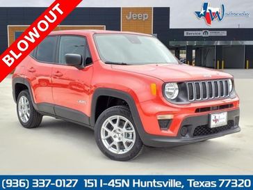 2023 Jeep Renegade Latitude 4x4 in a Colorado Red Clear Coat exterior color and Blackinterior. Wischnewsky Dodge 936-755-5310 wischnewskydodge.com 