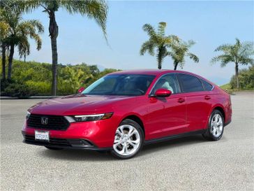 Used 2024 Honda Accord Sedan LX CVT in a Radiant Red Metallic exterior color and Grayinterior. Southbay Chrysler Jeep Dodge Ram (424) 404-5521 pixelmotiondemo.com 