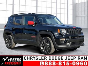 2023 Jeep Renegade (red) Edition in a Black Clear Coat exterior color and Blackinterior. McPeek's Chrysler Dodge Jeep Ram of Anaheim 888-861-6929 mcpeeksdodgeanaheim.com 