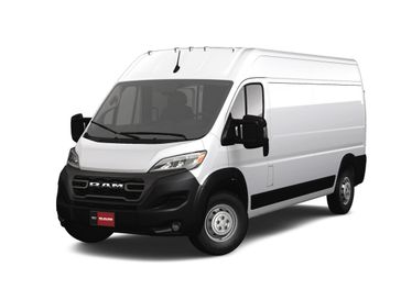 2023 RAM Promaster 2500 Cargo Van High Roof 159' Wb in a Bright White Clear Coat exterior color and Blackinterior. McPeek's Chrysler Dodge Jeep Ram of Anaheim 888-861-6929 mcpeeksdodgeanaheim.com 