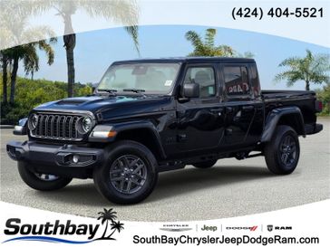 New 2026 Jeep Gladiator Sport S 4x4 in a Black Clear Coat exterior color and Blackinterior. Southbay Chrysler Jeep Dodge Ram (424) 404-5521 pixelmotiondemo.com 