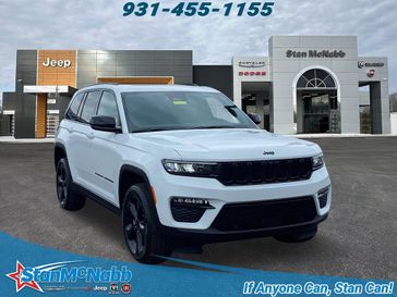 2024 Jeep Grand Cherokee Limited 4x4 in a Bright White Clear Coat exterior color. Stan McNabb Chrysler Dodge Jeep Ram FIAT 931-408-9662 