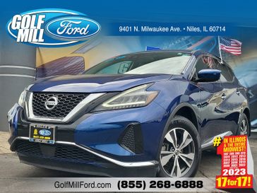 2022 Nissan Murano S in a Deep Blue Pearl exterior color and Graphiteinterior. Glenview Luxury Imports 847-904-1233 glenviewluxuryimports.com 