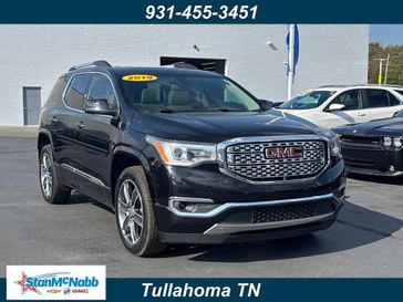 2019 GMC Acadia Denali in a Ebony Twilight Metallic exterior color and Cocoa/Shaleinterior. Stan McNabb Chrysler Dodge Jeep Ram FIAT 931-408-9662 stanmcnabbcdjr.com 