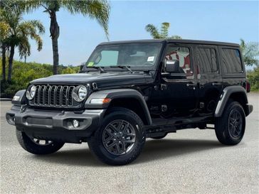 New 2026 Jeep Wrangler 4-door Sport in a Black Clear Coat exterior color and Blackinterior. Southbay Chrysler Jeep Dodge Ram (424) 404-5521 pixelmotiondemo.com 