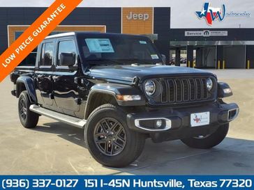 2024 Jeep Gladiator Sport S 4x4 in a Black Clear Coat exterior color. Wischnewsky Dodge 936-755-5310 wischnewskydodge.com 