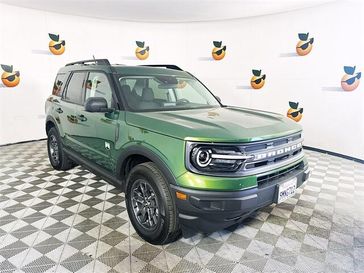 2024 Ford Bronco Sport Big Bend in a Eruption Green Metallic exterior color and Ebonyinterior. Ontario Auto Center ontarioautocenter.com 