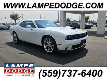 2023 Dodge Challenger Gt in a White Knuckle exterior color and Blackinterior. Lampe Chrysler Dodge Jeep RAM 559-471-3085 pixelmotiondemo.com 