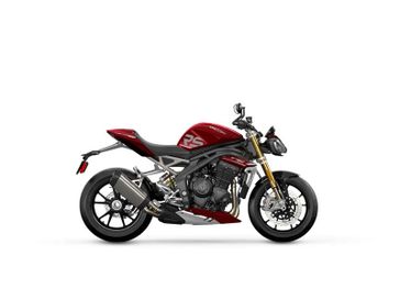 2024 Triumph SPEED TRIPLE1200RS  in a Carnival Red exterior color. New England Powersports 978 338-8990 pixelmotiondemo.com 