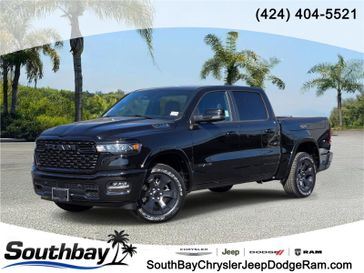 New 2026 RAM 1500 Big Horn Crew Cab 4x2 5'7' Box in a Diamond Black Crystal Pearl Coat exterior color and Blackinterior. Southbay Chrysler Jeep Dodge Ram (424) 404-5521 pixelmotiondemo.com 