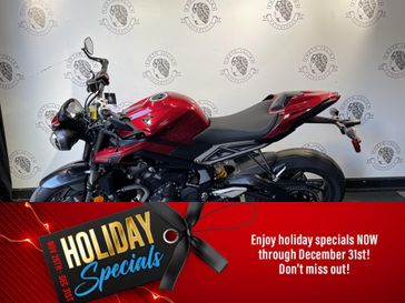 2024 Triumph STREET TRIPLE RS  in a CARNIVAL RED exterior color. BMW Motorcycles of New Orleans 504-595-6776 pixelmotiondemo.com 