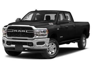 2022 RAM 3500 Big Horn Crew Cab 4x4 8' Box in a Diamond Black Crystal Pearl Coat exterior color and Blackinterior. Carman Chrysler Jeep Dodge Ram 302-317-2378 carmanchryslerjeepdodge.com 