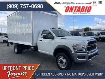 2024 RAM 5500 Chassis Cab Tradesman in a Bright White Clear Coat exterior color and Diesel Gray/Blackinterior. Ontario Auto Center ontarioautocenter.com 