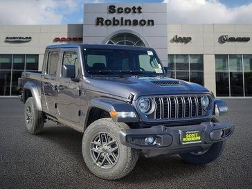 New 2026 Jeep Gladiator Sport S in a Gray exterior color and Blackinterior. Southbay Chrysler Jeep Dodge Ram (424) 404-5521 pixelmotiondemo.com 