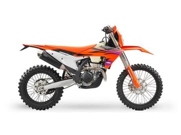 2024 KTM EXC in a Orange exterior color. New England Powersports 978 338-8990 pixelmotiondemo.com 