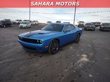 2023 Dodge Challenger SXT Awd in a B5 Blue exterior color and Blackinterior. Sahara Motors Ely LLC 775-251-8145 saharamotorsely.com 