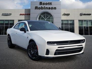 New 2026 Dodge Charger R/T Scat Pack in a White exterior color and Blackinterior. Southbay Chrysler Jeep Dodge Ram (424) 404-5521 pixelmotiondemo.com 