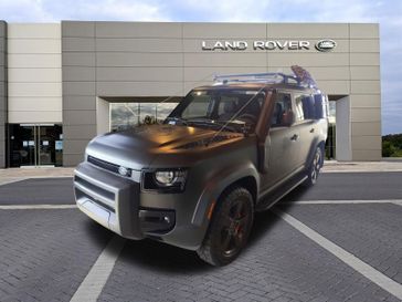 2023 Land Rover Defender SE in a Santorini Black Metallic exterior color. Ventura Auto Center 866-978-2178 venturaautocenter.com 