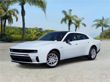 New 2026 Dodge Charger R/T 4-door Awd in a White Knuckle exterior color and Blackinterior. Southbay Chrysler Jeep Dodge Ram (424) 404-5521 pixelmotiondemo.com 