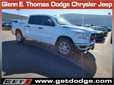 2023 RAM 1500 Big Horn Crew Cab 4x2 5'7' Box in a Bright White Clear Coat exterior color and Diesel Gray/Blackinterior. Glenn E Thomas 100 Years Of Excellence (866) 340-5075 getdodge.com 