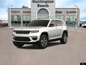 2023 Jeep Grand Cherokee 4xe Base 4x4 in a Bright White exterior color and Global Blackinterior. BEACH BLVD OF CARS beachblvdofcars.com 