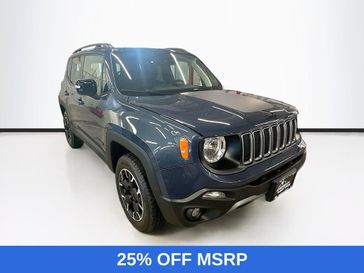 2023 Jeep Renegade Upland 4x4 in a Slate Blue Pearl Coat exterior color and Black/Bronzeinterior. Sheridan Motors Auto (307) 218-2217 sheridanmotors.com 