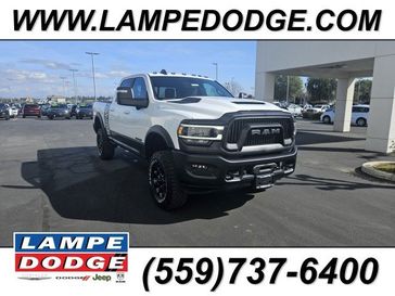 2024 RAM 2500 Power Wagon Crew Cab 4x4 6'4' Box in a Bright White Clear Coat exterior color and Blackinterior. Lampe Chrysler Dodge Jeep RAM 559-471-3085 pixelmotiondemo.com 