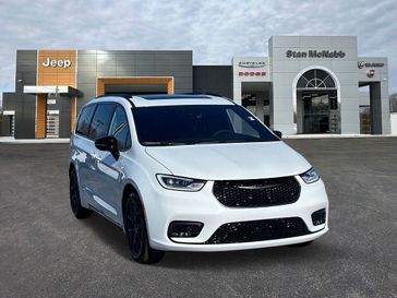 2024 Chrysler Pacifica Limited in a Bright White Clear Coat exterior color and Blackinterior. Stan McNabb Chrysler Dodge Jeep Ram FIAT 931-408-9662 