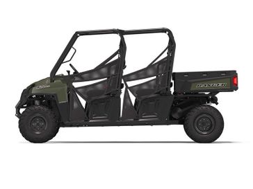 2023 Polaris Ranger Crew 570 Full-Size in a Green exterior color. New England Powersports 978 338-8990 pixelmotiondemo.com 