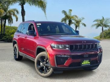 New 2026 Jeep Grand Cherokee Limited in a Red exterior color and Global Blackinterior. Southbay Chrysler Jeep Dodge Ram (424) 404-5521 pixelmotiondemo.com 