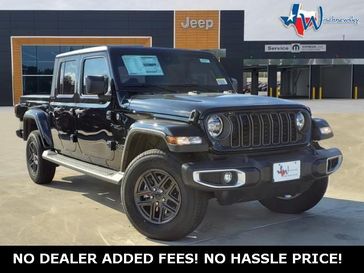 2024 Jeep Gladiator Sport S 4x4 in a Black Clear Coat exterior color. Wischnewsky Dodge 936-755-5310 wischnewskydodge.com 