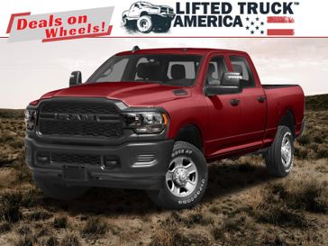 2024 RAM 2500 Tradesman in a Flame Red Clear Coat exterior color and Blackinterior. Lifted Truck America 888-267-0644 liftedtruckamerica.com 