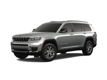 2023 Jeep Grand Cherokee L Limited 4x4 in a Silver Zynith exterior color and Global Blackinterior. Victor Chrysler Dodge Jeep Ram 585-236-4391 victorcdjr.com 