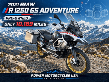Used 2021 BMW R 1250 GS Adventure  in a Trophy exterior color. Power Motorcycles USA 321-215-2065 powermotorcyclesusa.com 