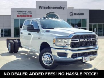 2024 RAM 3500 Tradesman Crew Cab Chassis 4x4 60' Ca in a Bright White Clear Coat exterior color. Wischnewsky Dodge 936-755-5310 wischnewskydodge.com 