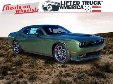 2023 Dodge Challenger R/T in a F8 Green exterior color and Blackinterior. Lifted Truck America 888-267-0644 liftedtruckamerica.com 