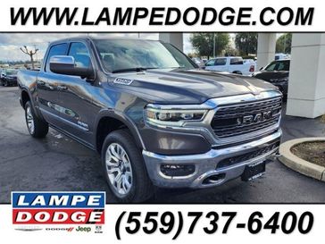 2024 RAM 1500 Limited Crew Cab 4x4 5'7' Box in a Granite Crystal Metallic Clear Coat exterior color and Blackinterior. Lampe Chrysler Dodge Jeep RAM 559-471-3085 pixelmotiondemo.com 