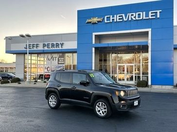 2015 Jeep Renegade Latitude in a Black exterior color and Blackinterior. Jeff Perry Chrysler Jeep 815-859-8394 jeffperrychryslerjeep.com 