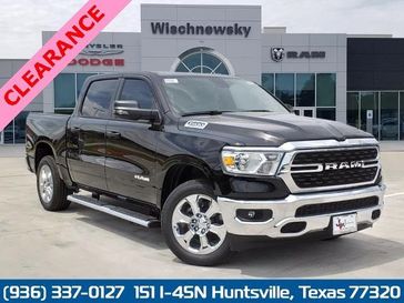 2023 RAM 1500 Lone Star Crew Cab 4x4 5'7' Box in a Diamond Black Crystal Pearl Coat exterior color and Diesel Gray/Blackinterior. Wischnewsky Dodge 936-755-5310 wischnewskydodge.com 