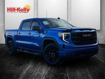 2023 GMC Sierra 1500 Elevation in a Dynamic Blue Metallic exterior color and Blackinterior. Hill-Kelly Dodge (850) 786-2130 hillkellydodge.com 