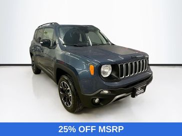 2023 Jeep Renegade Upland 4x4 in a Slate Blue Pearl Coat exterior color and Black/Bronzeinterior. Sheridan Motors Auto (307) 218-2217 sheridanmotors.com 