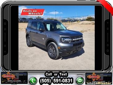 2023 Ford Bronco Sport Big Bend in a Gray Metallic exterior color and Ebonyinterior. Melloy Dodge RAM FIAT 505-588-4459 melloydodge.com 