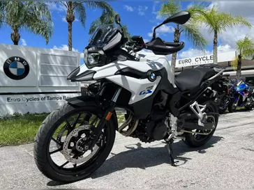 2024 BMW F 800 GS in a LIGHT WHITE exterior color. Tampa Bay Motos 813-926-9937 tampabaymotos.com 