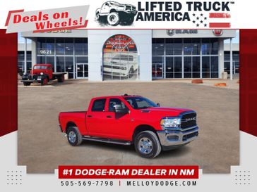 2024 RAM 3500 Tradesman in a Flame Red Clear Coat exterior color and Blackinterior. Lifted Truck America 888-267-0644 liftedtruckamerica.com 